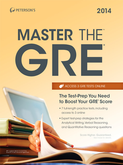 Title details for Master the GRE 2014 by Peterson's - Available